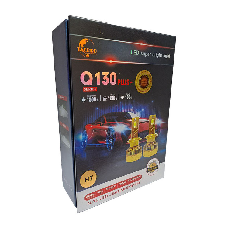 هدلایت تکپرو مدل Q130 پایه H4 بسته دو عددی