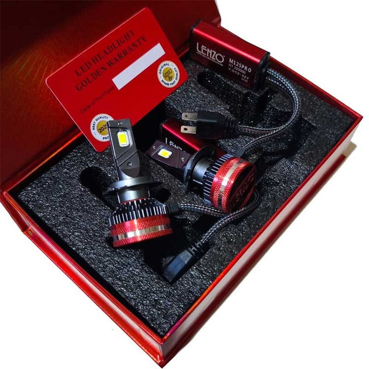 هدلایت لنزو مدل M125 pro پایه H4 بسته 2 عددی