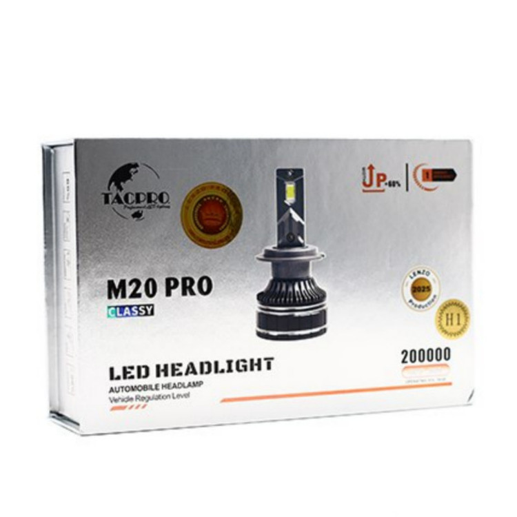 هدلایت لامپ خودرو تک پرو مدل M20 pro پایه H4 بسته دو عددی