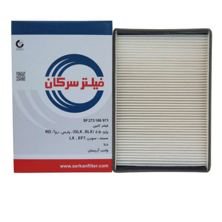 فیلتر هوا خودرو سرکان مدل SF1296 به همراه فیلتر روغن و فیلتر کابین و فیلتر بنزین مناسب برای دنا