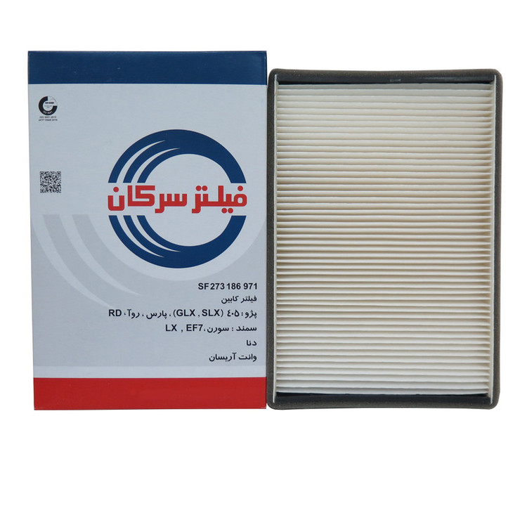 فیلتر هوا خودرو سرکان مدل SF1223 مناسب برای پژو پارس TU5 به همراه فیلتر روغن و فیلتر کابین و فیلتر بنزین