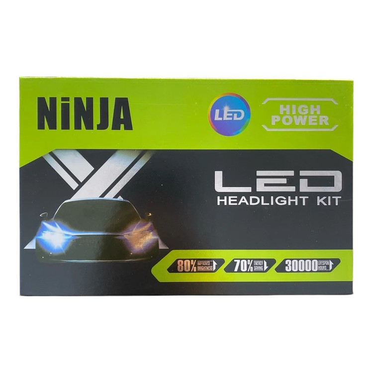 لامپ هدلایت خودرو لنزو مدل NiNJA نچرال پایه H4 بسته دو عددی