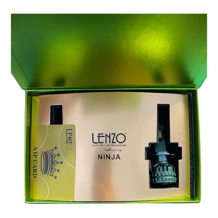 لامپ هدلایت خودرو لنزو مدل NiNJA نچرال پایه H4 بسته دو عددی