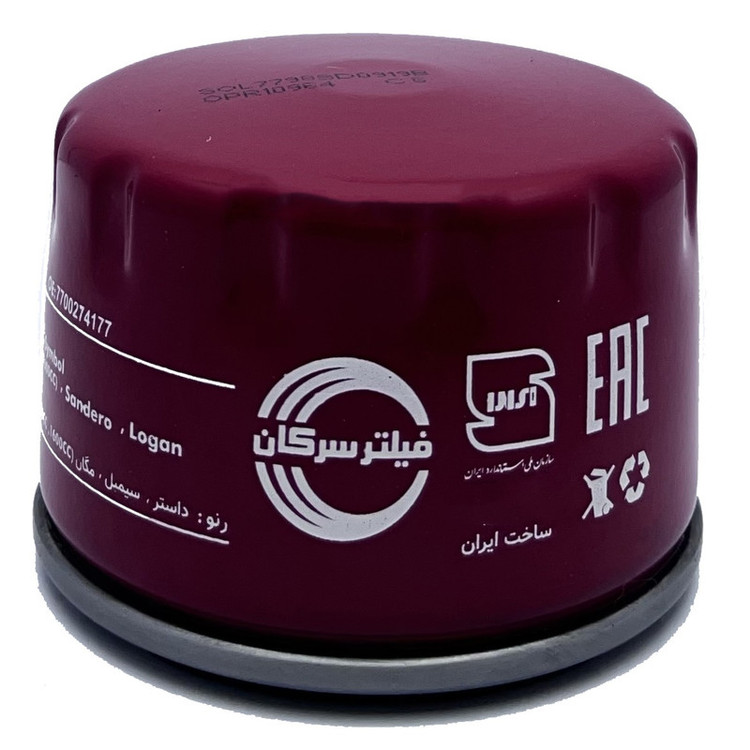 فیلتر روغن خودرو سرکان مدل SF 7798 مناسب برای رنو ال L90
